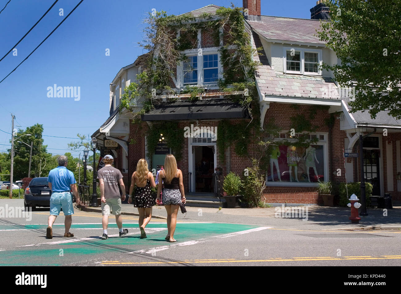 Along The Main Streets Of Chatham Massachusetts Usa On Cape Cod Stock Photo Alamy