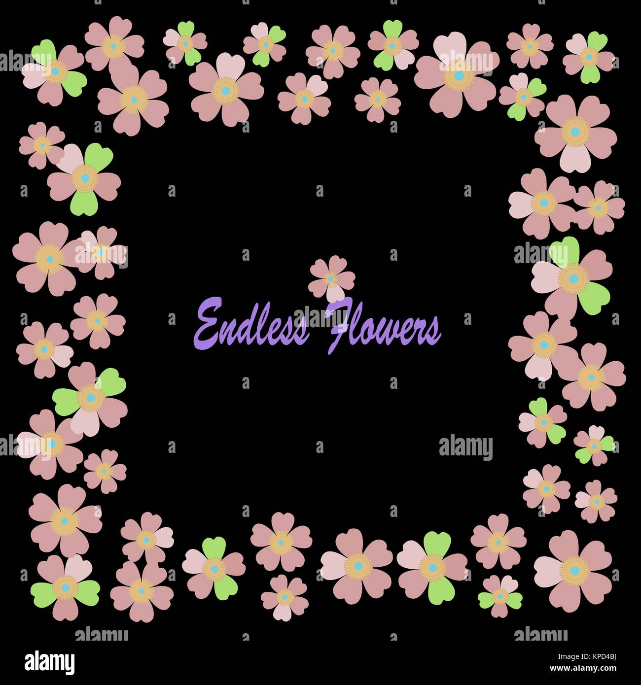 A romantic floral background. Flower. Japanese daisies Stock Vector