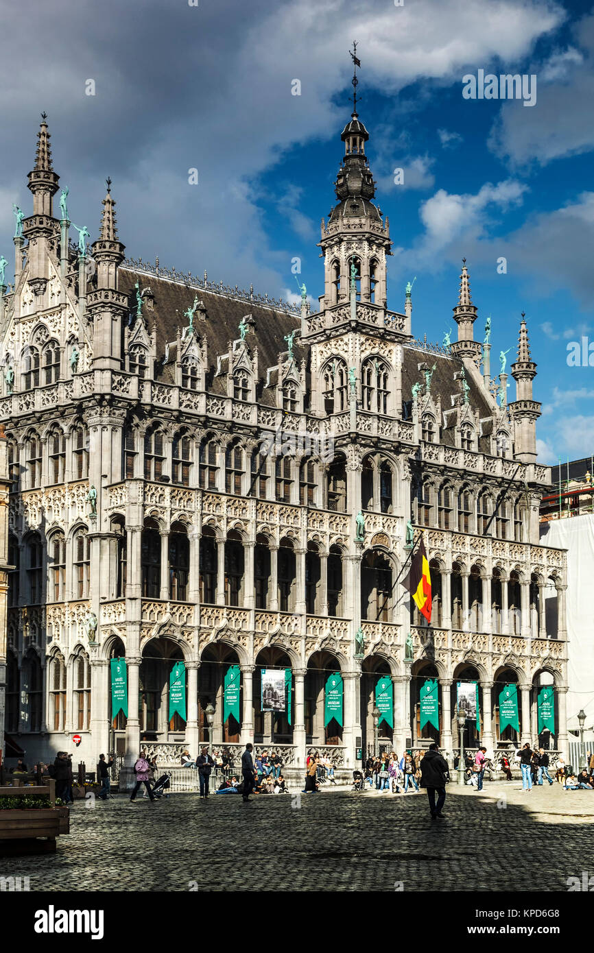 City Museum, aka Maison du Roi (King's House), Grand Place, Brussels, Belgium Stock Photo