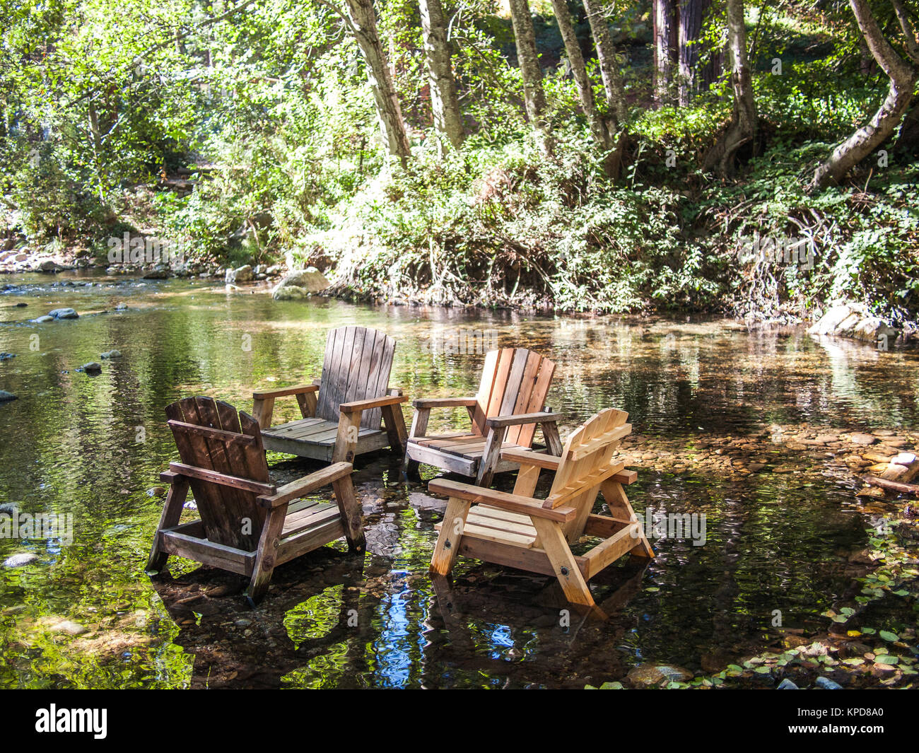 Big Sur resting river Stock Photo - Alamy