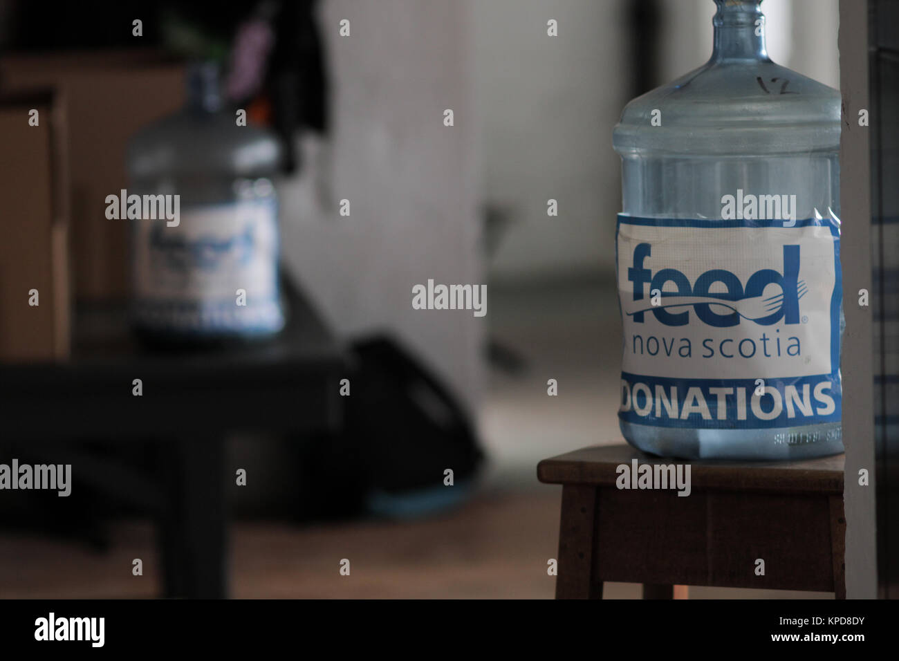 Feed Nova Scotia donation bins in Halifax, Nova Scotia Stock Photo Alamy