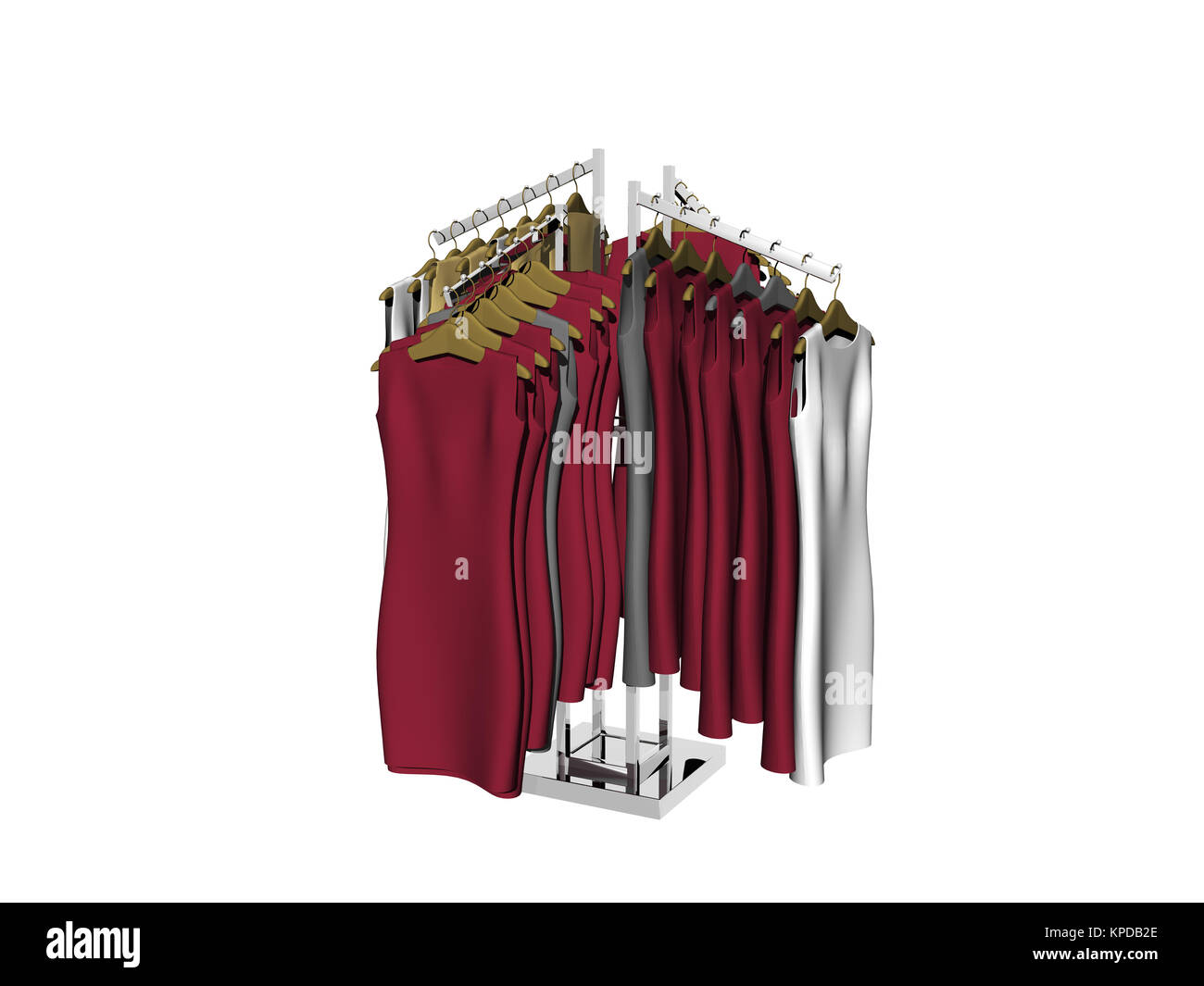 exempted clothes stand with clothes Stock Photo Alamy