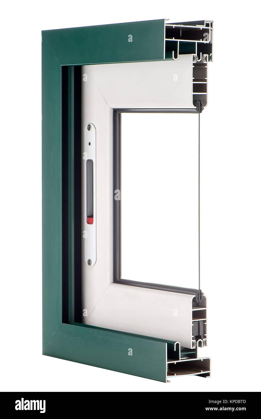 Aluminium window sample Stock Photo Alamy