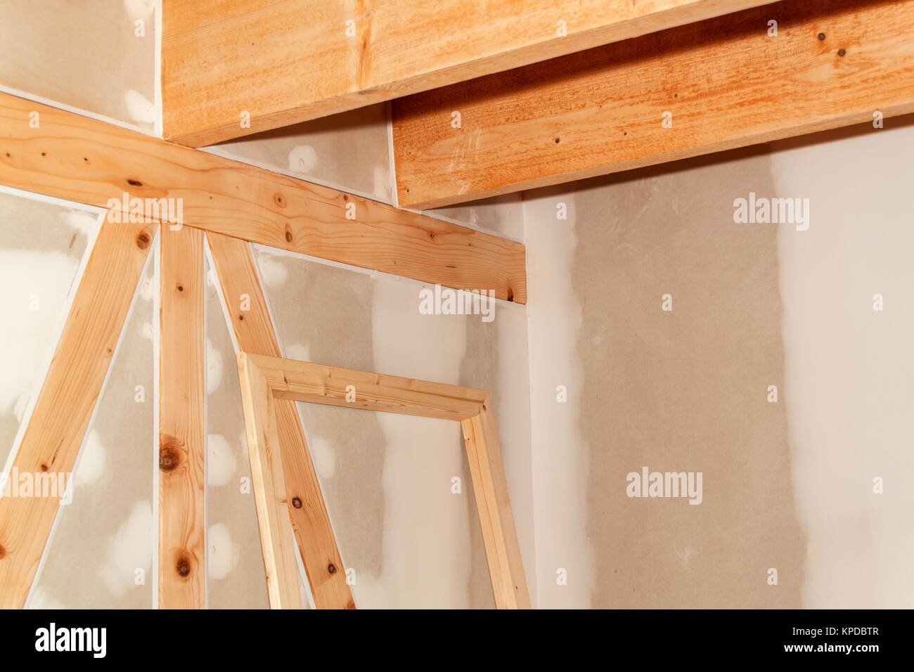 Plasterboard On Site Installation Of Insulation In An Ecological