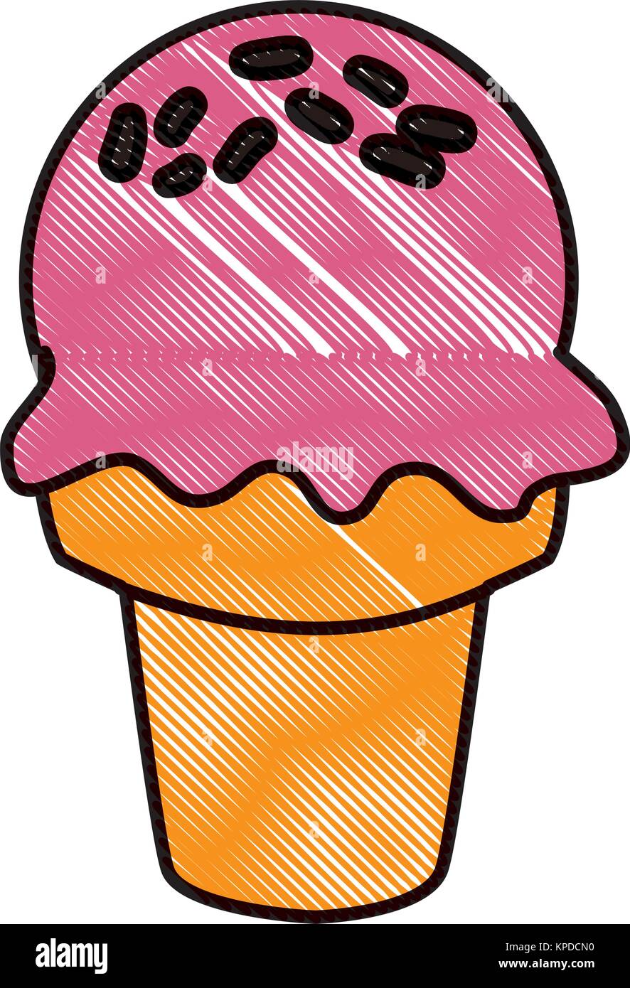 Ice cream cone icon vector illustration graphic design Stock Vector ...