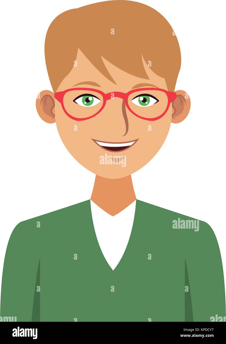 Young man with elegant clothes icon vector illustration graphic design ...