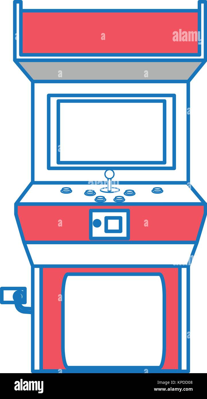 Arcade game cabinet vector art