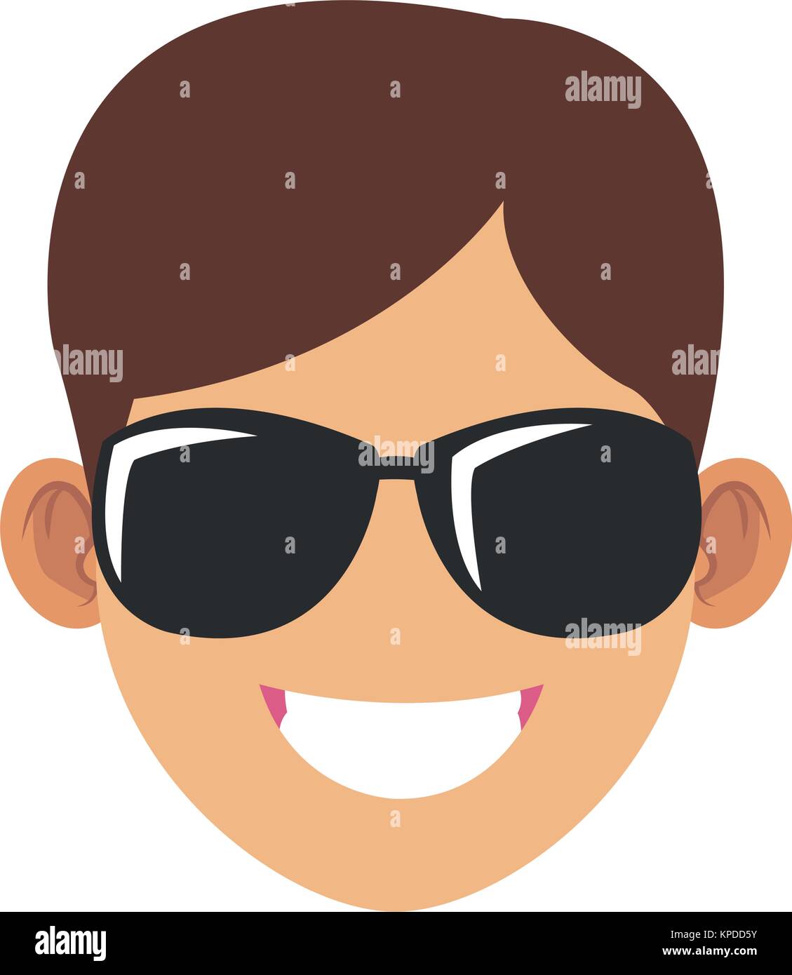 Man with sunglasses face Stock Vector Image & Art Alamy