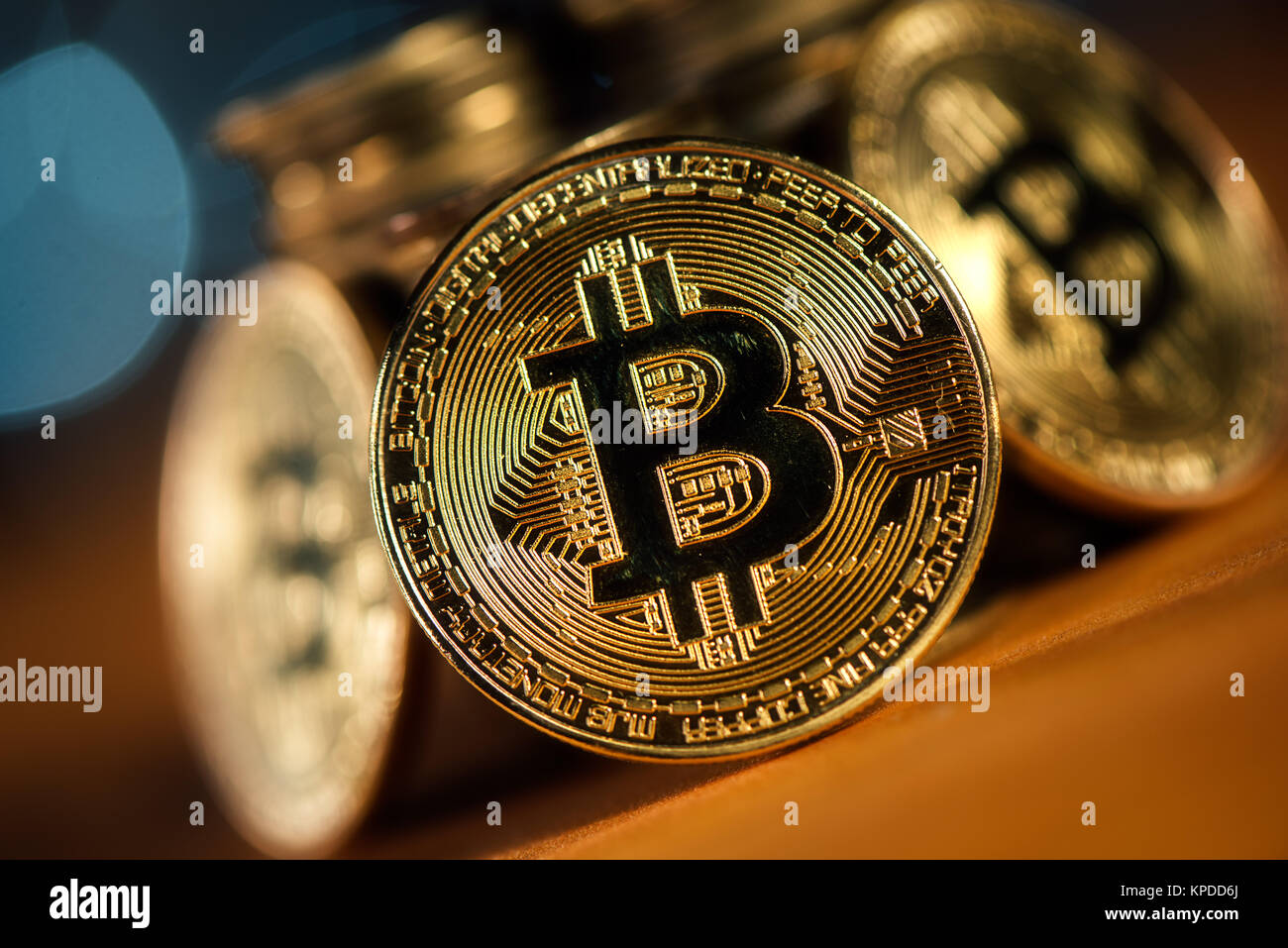 Stacked bitcoin columns, golden colored coins for BTC cryptocurrency Stock  Photo - Alamy