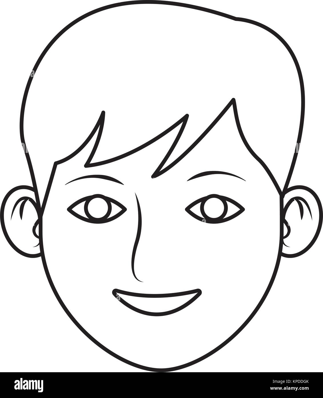 Young man face cartoon Stock Vector Image & Art - Alamy