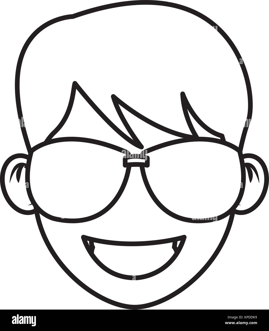 Man with sunglasses face Stock Vector Image & Art Alamy