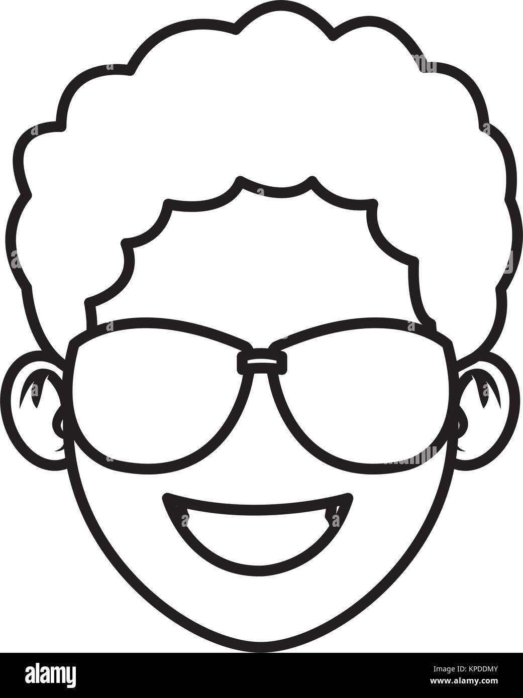 Man with sunglasses face Stock Vector Image & Art Alamy