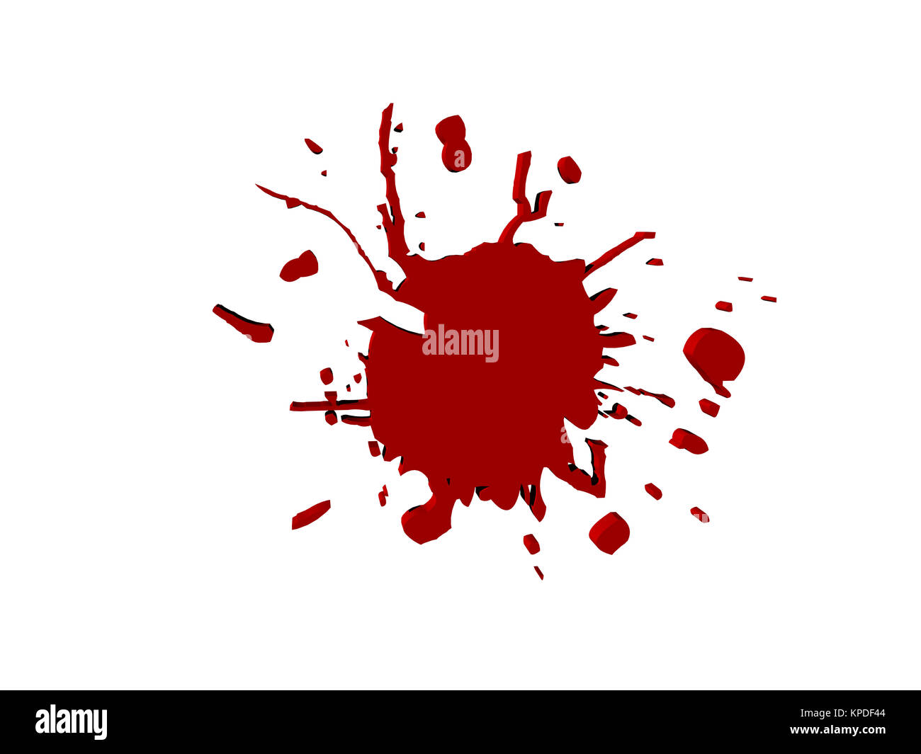 exempted bloodstains Stock Photo