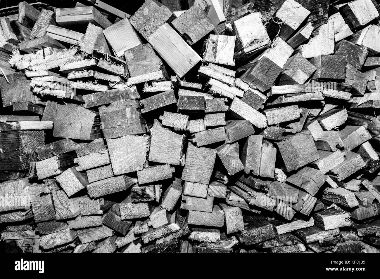 wooden boards  broken Stock Photo