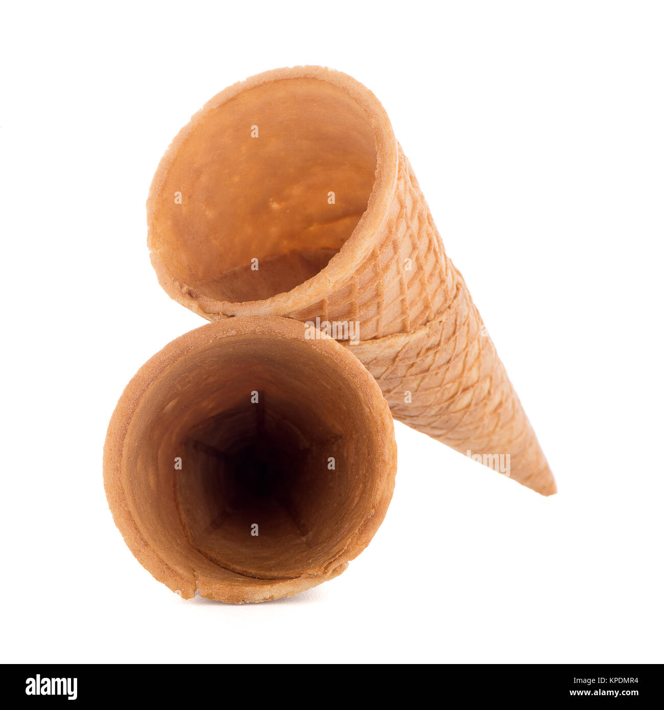 Wafer cones Stock Photo