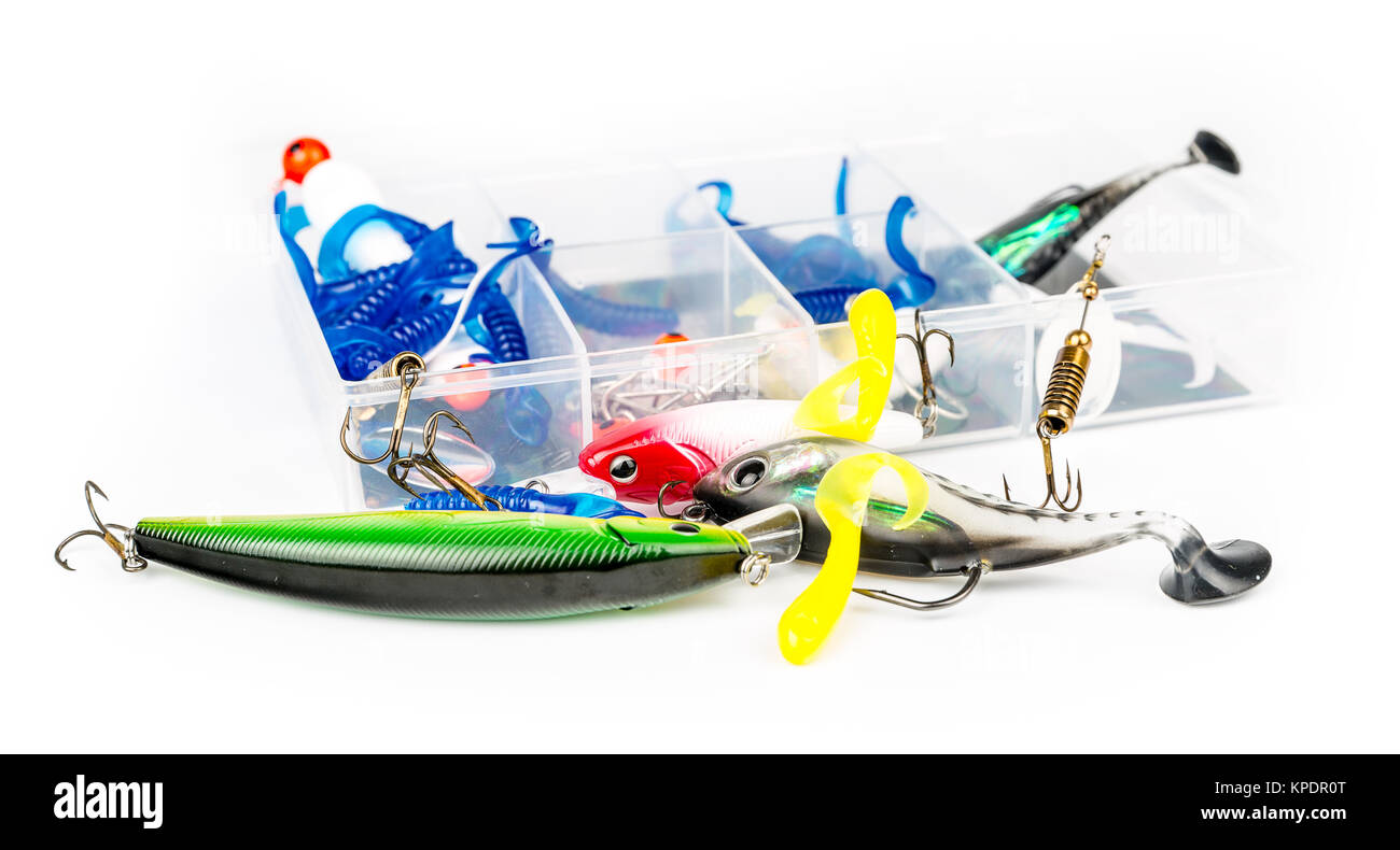 Fishing baits set Stock Photo Alamy