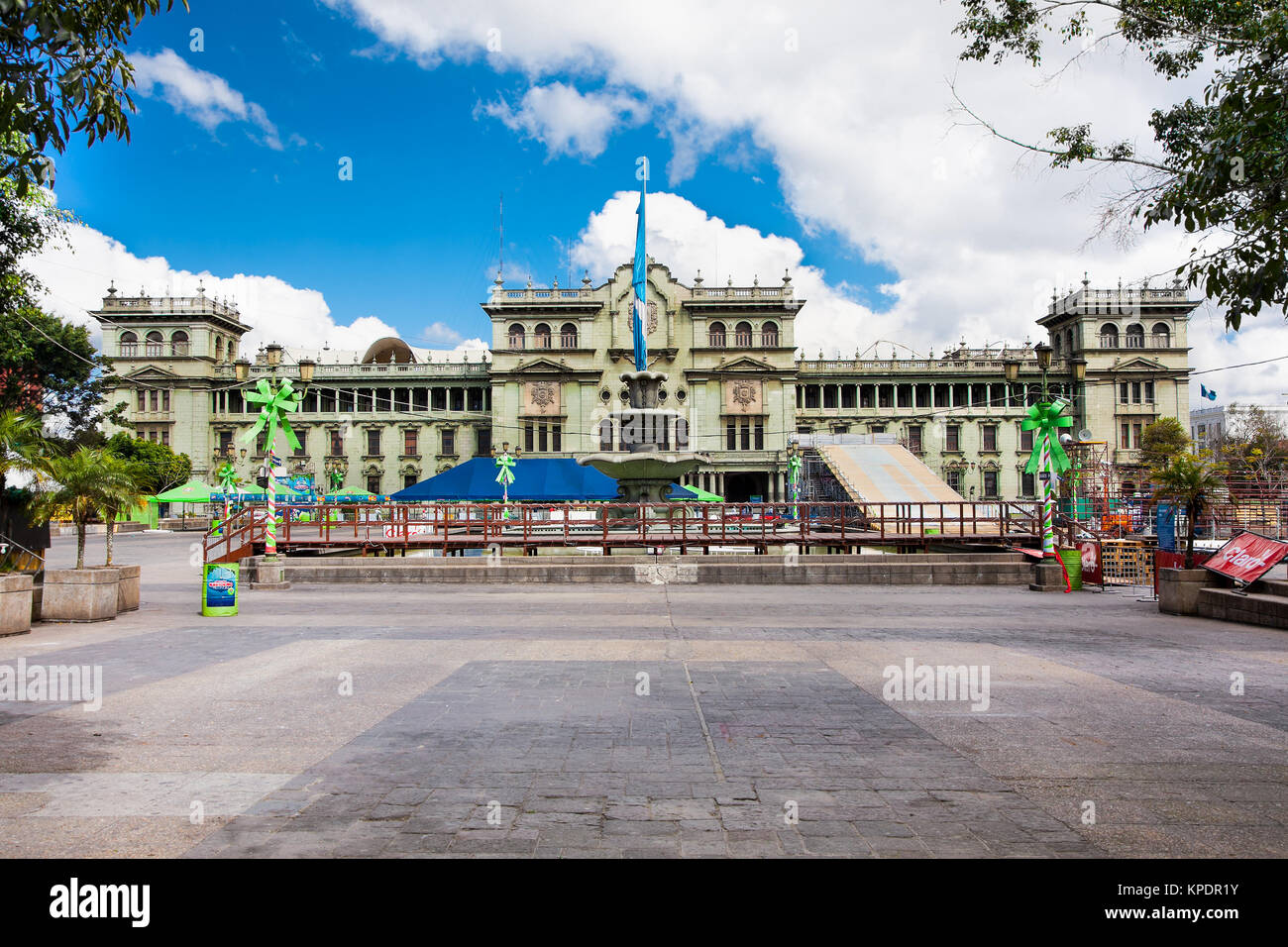 GUATEMALA CITY, GUATEMALA-DEC 25, 2015: National Palace of Culture in Guatemala City on Dec 25, 2015, Guatemala. central America. Stock Photo