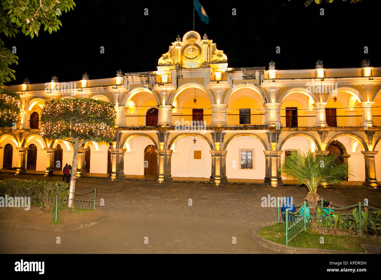 Residence of the Captain General of General Captaincy of Guatemala in Antigua during the Spanish colony. Built in the period 1763-1764 gg. Architect:  Stock Photo