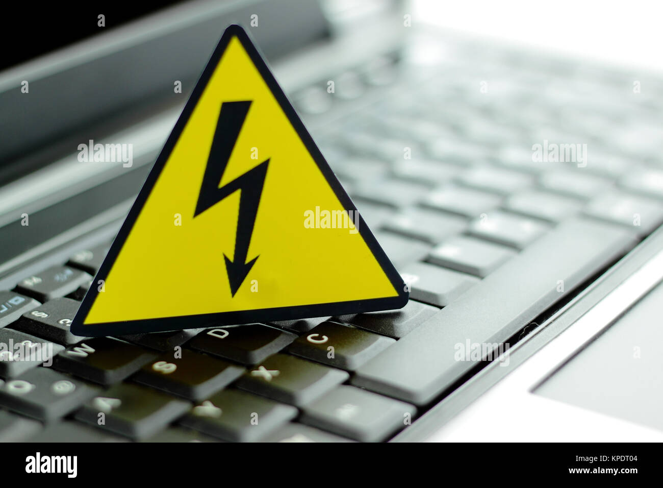 caution electric shock Stock Photo Alamy