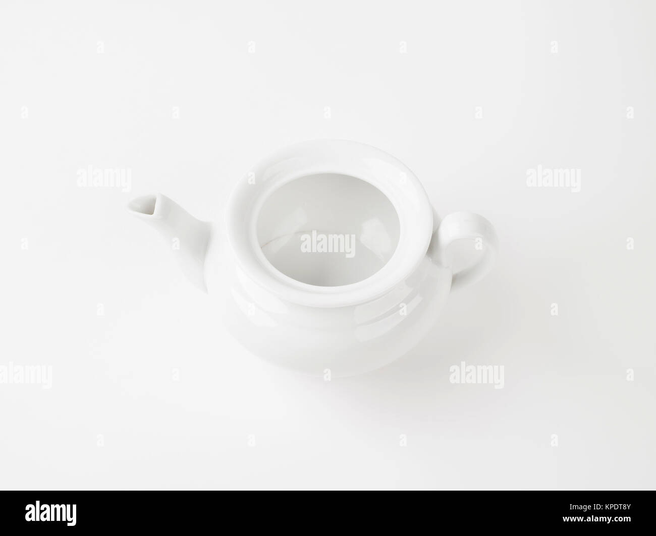 White porcelain teapot Stock Photo Alamy