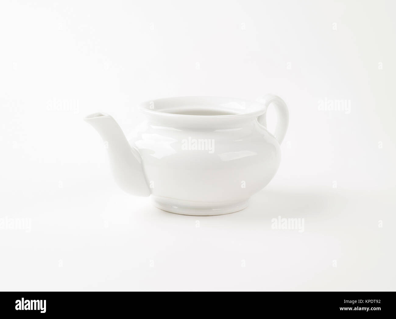 White porcelain teapot Stock Photo Alamy