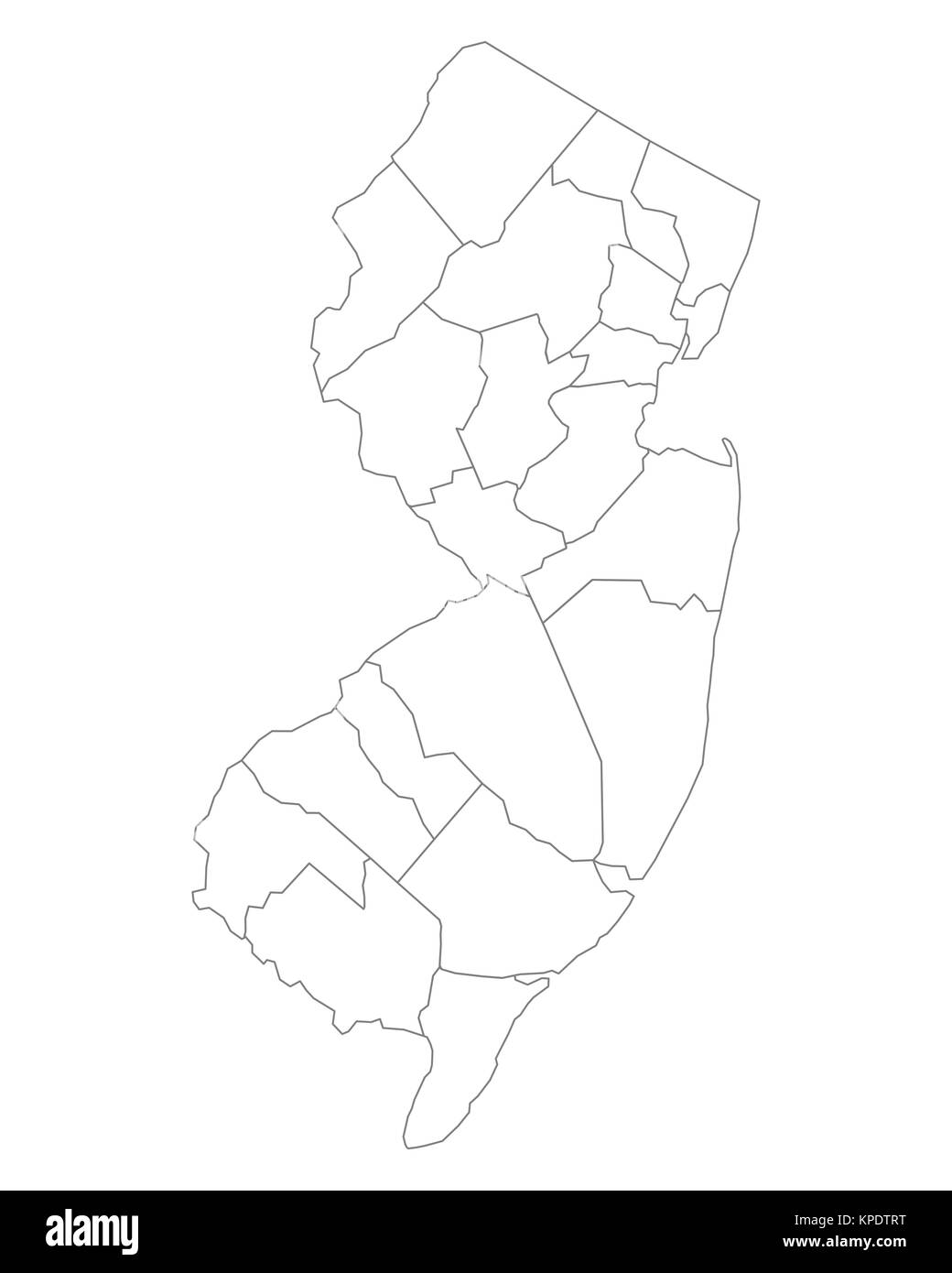 map of new jersey Stock Photo - Alamy