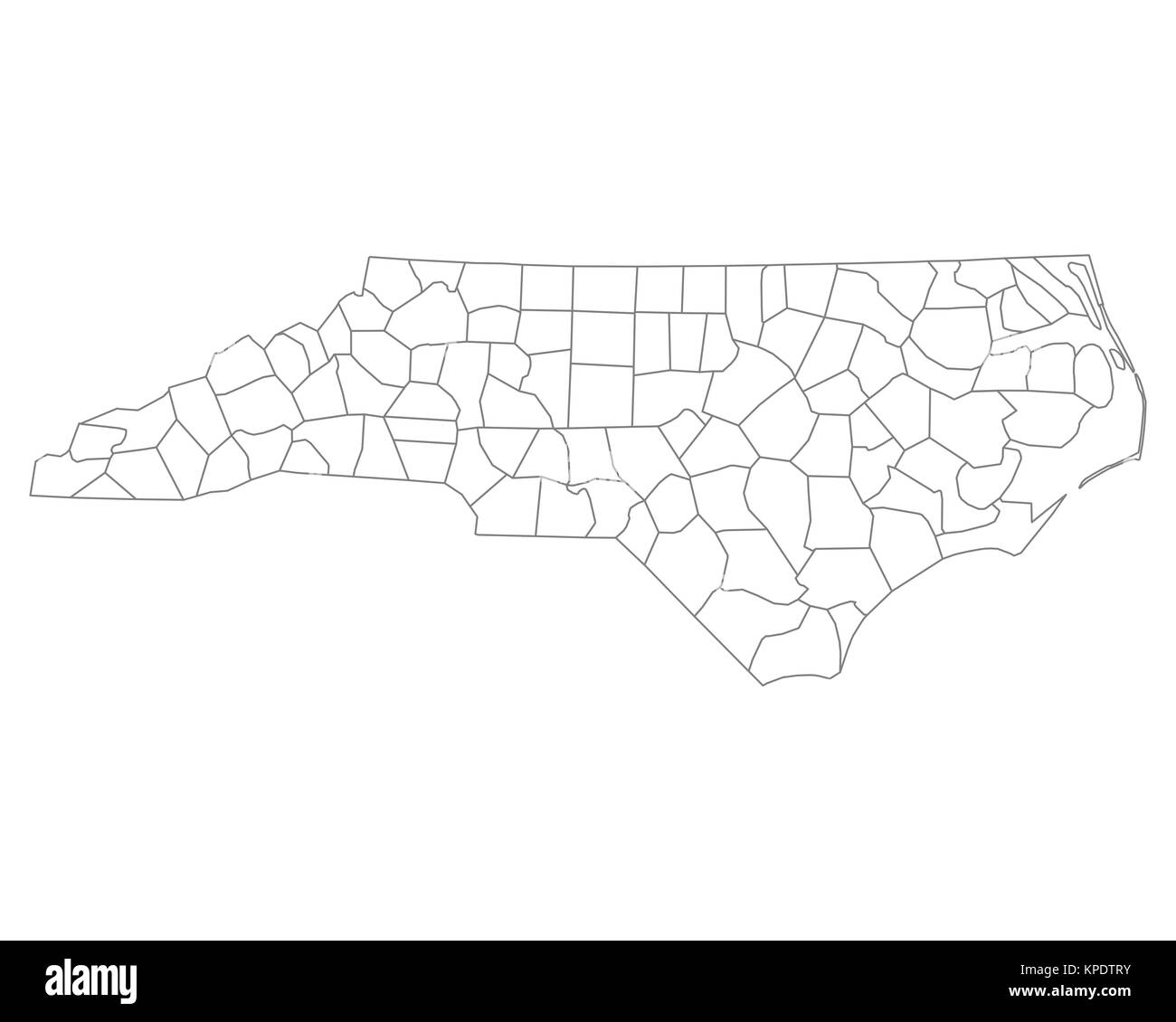 map of north carolina Stock Photo - Alamy