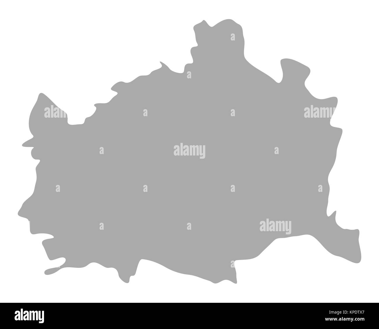 map of vienna Stock Photo