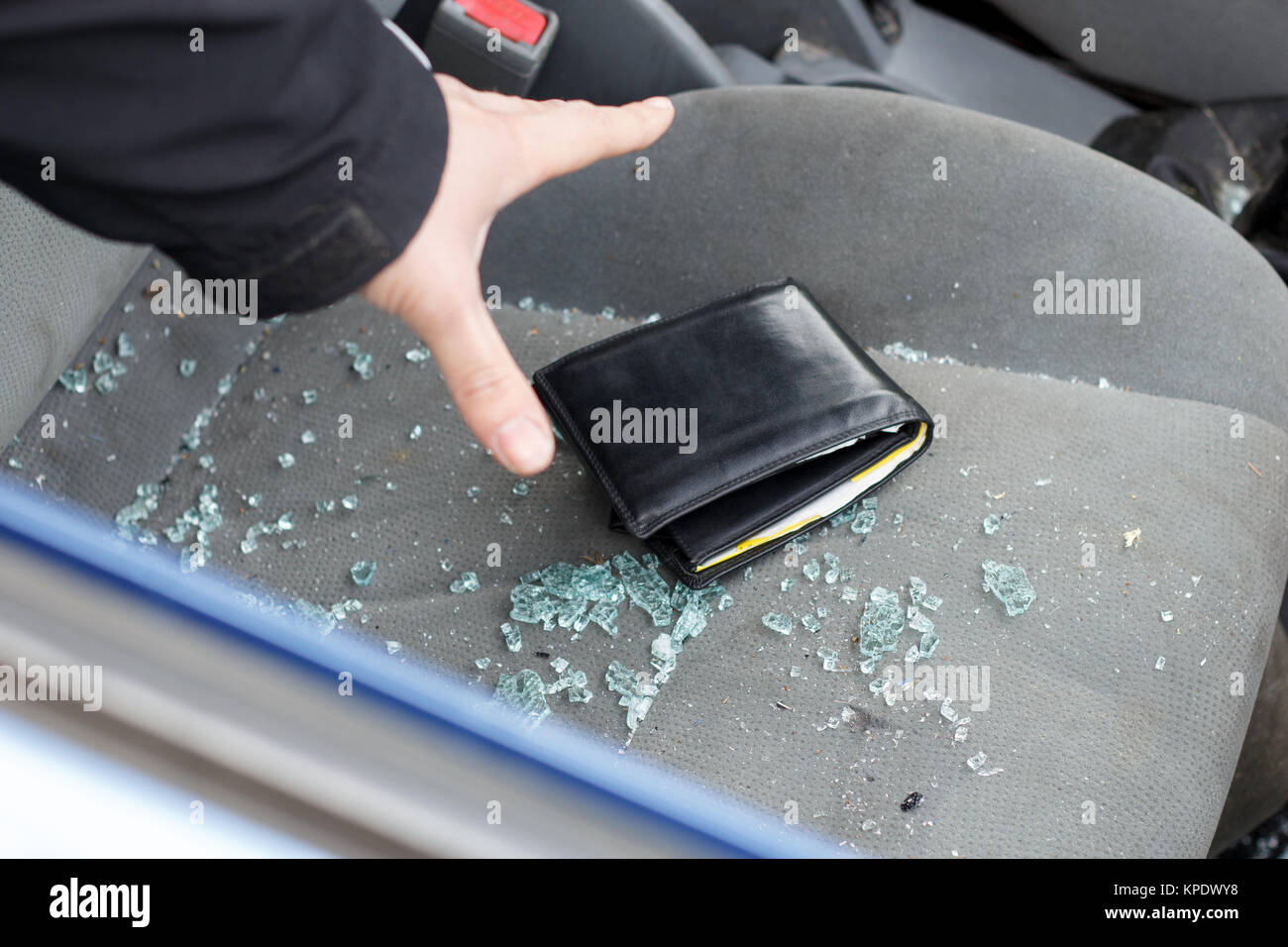 auto burglar Stock Photo