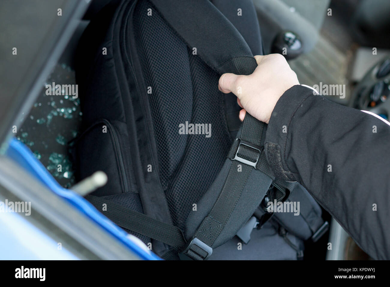 auto burglar Stock Photo