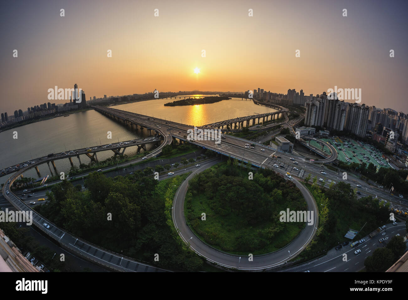 Mapo Bridge Stock Photo