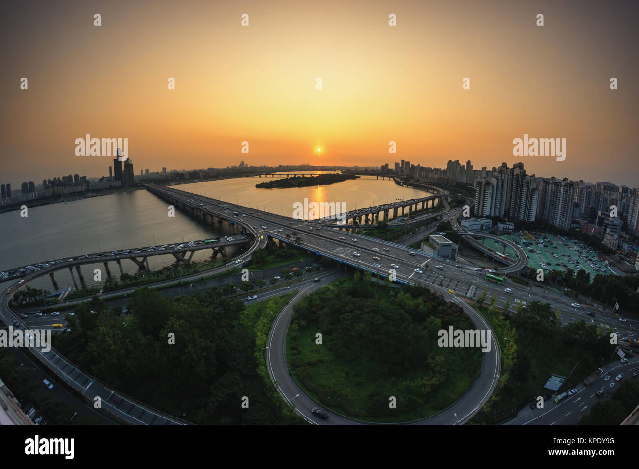 Mapo Bridge Stock Photo