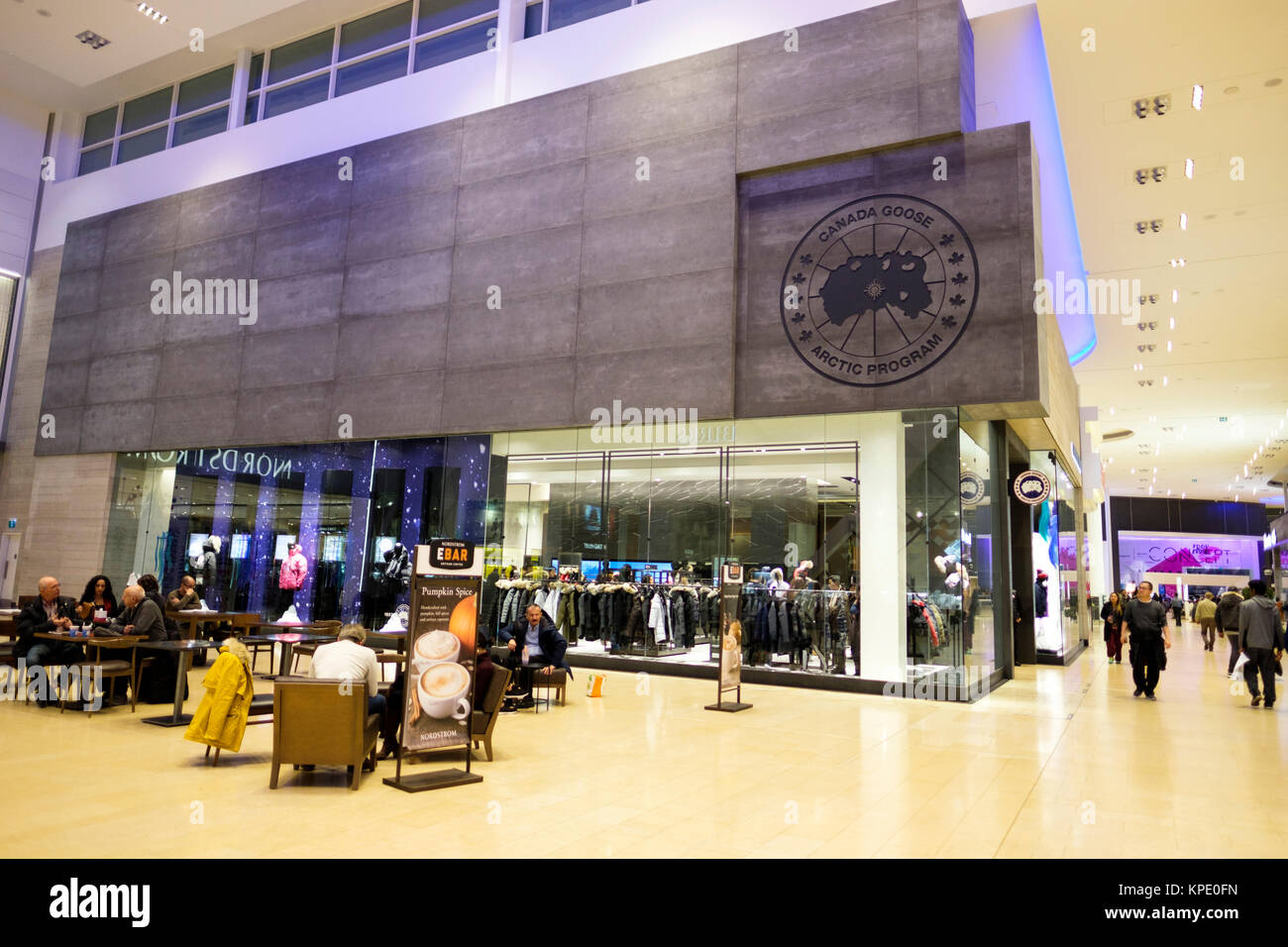 Canada Goose flagship store at Yorkdale Shopping Centre, a high-end mall in Toronto, Ontario, Canada. Stock Photo