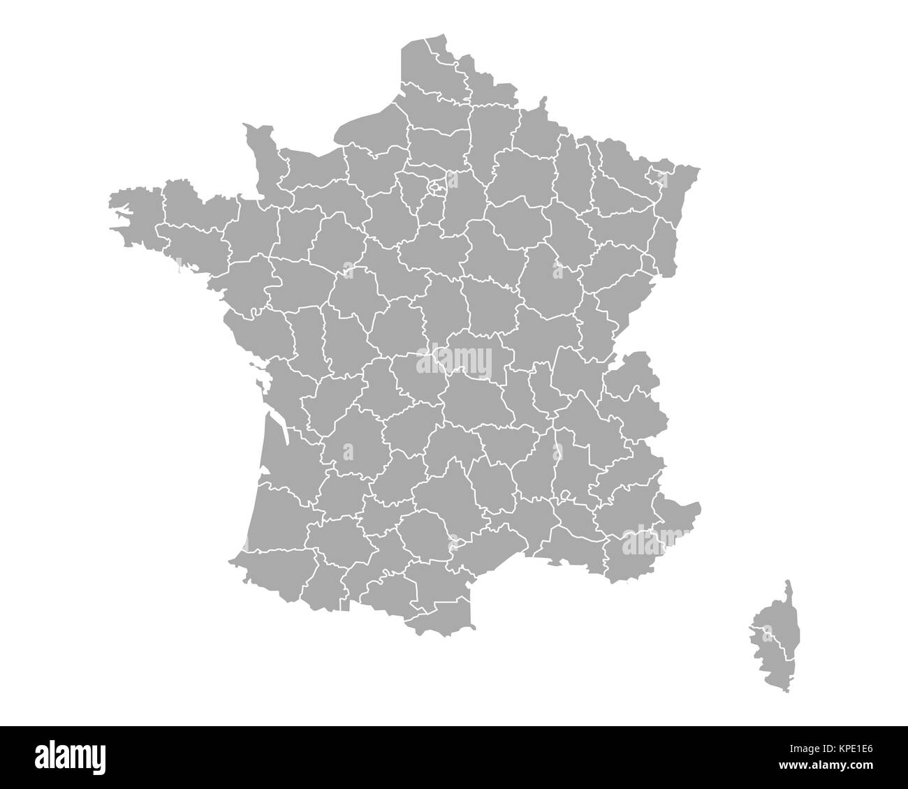 map of france Stock Photo