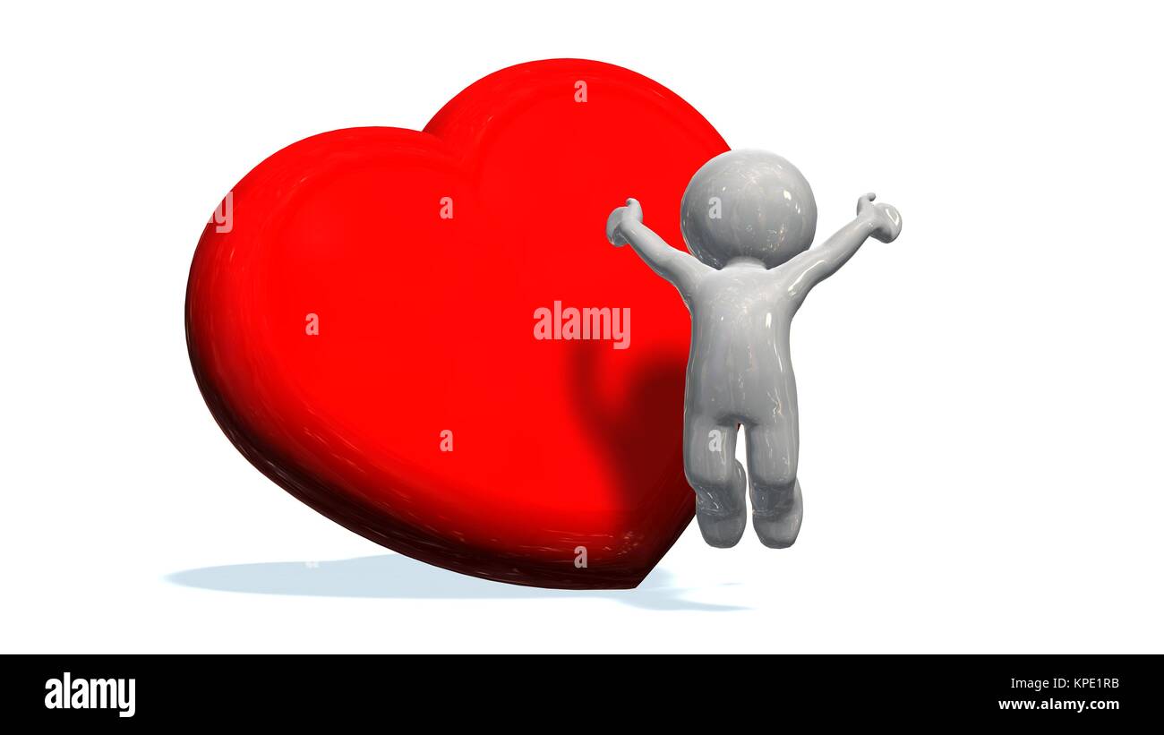 Red heart geometric shape hi-res stock photography and images - Alamy