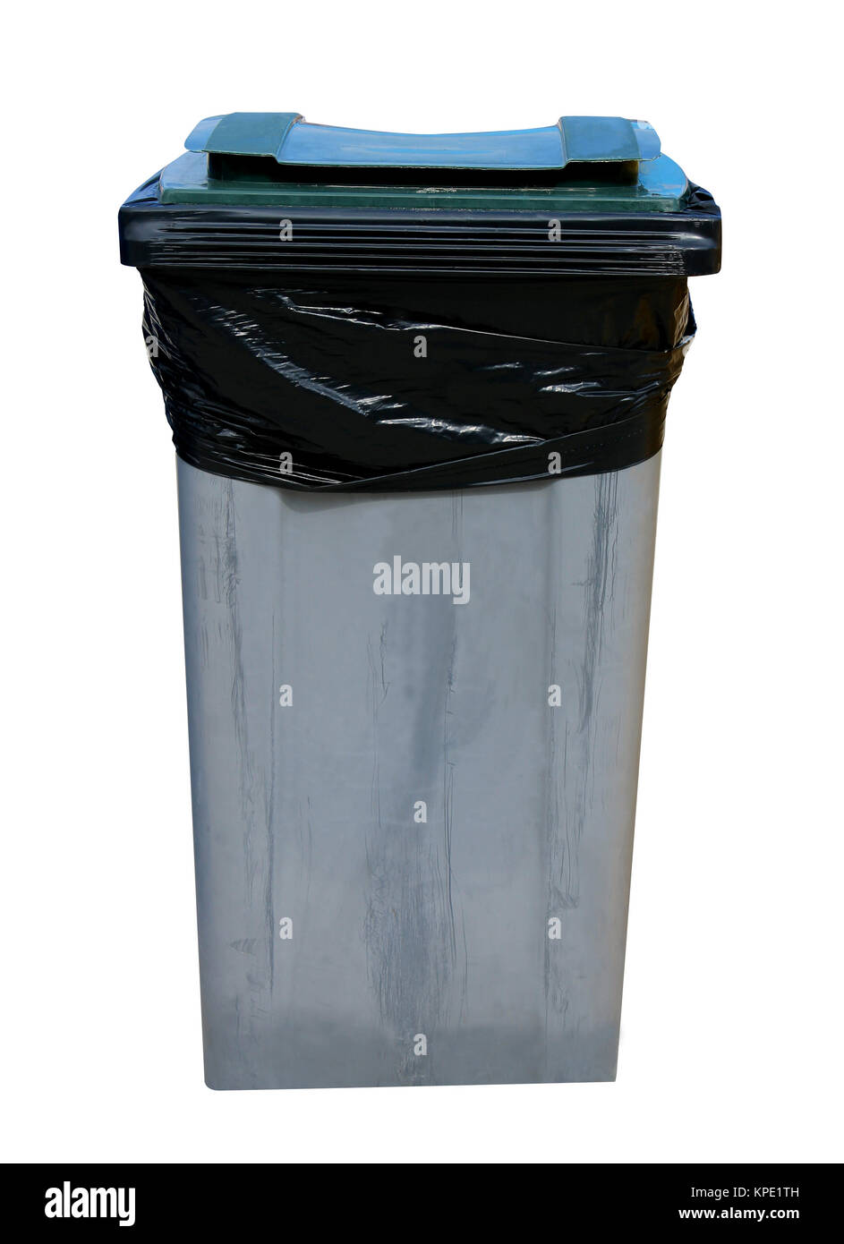Gray recycling bin Stock Photo Alamy