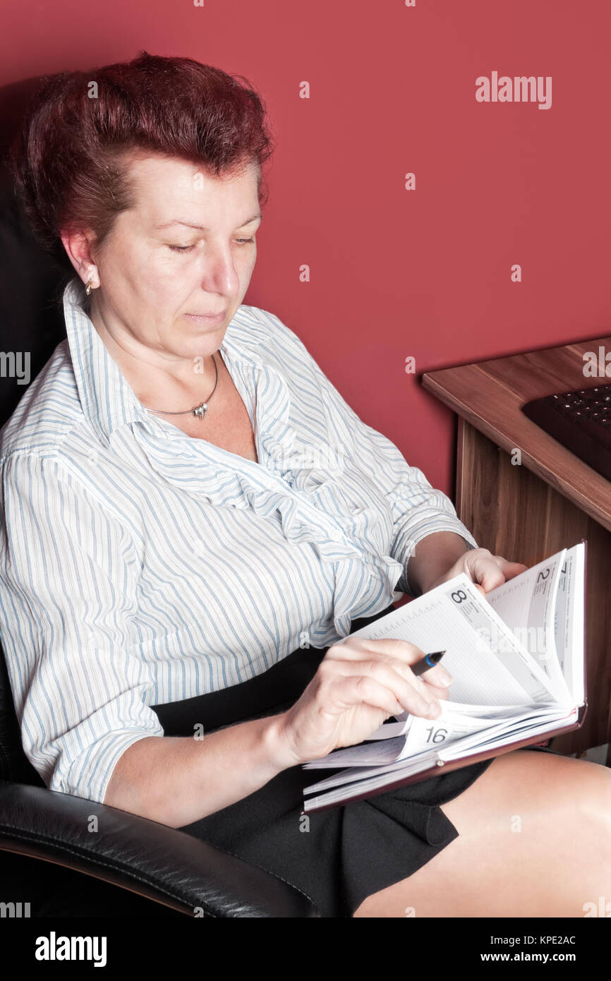 woman with calendar Stock Photo - Alamy