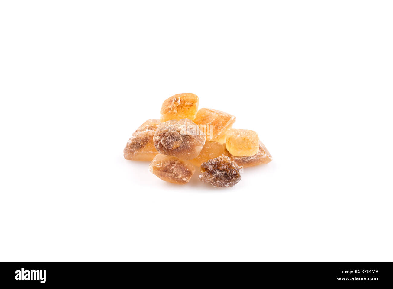 Brown caramelized lump cane sugar cube Stock Photo Alamy