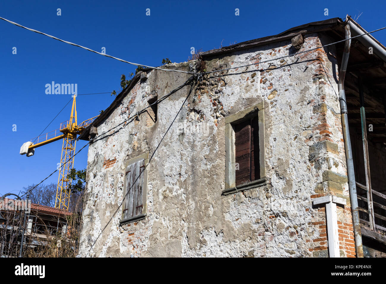 Old house under renovation Stock Photo Alamy