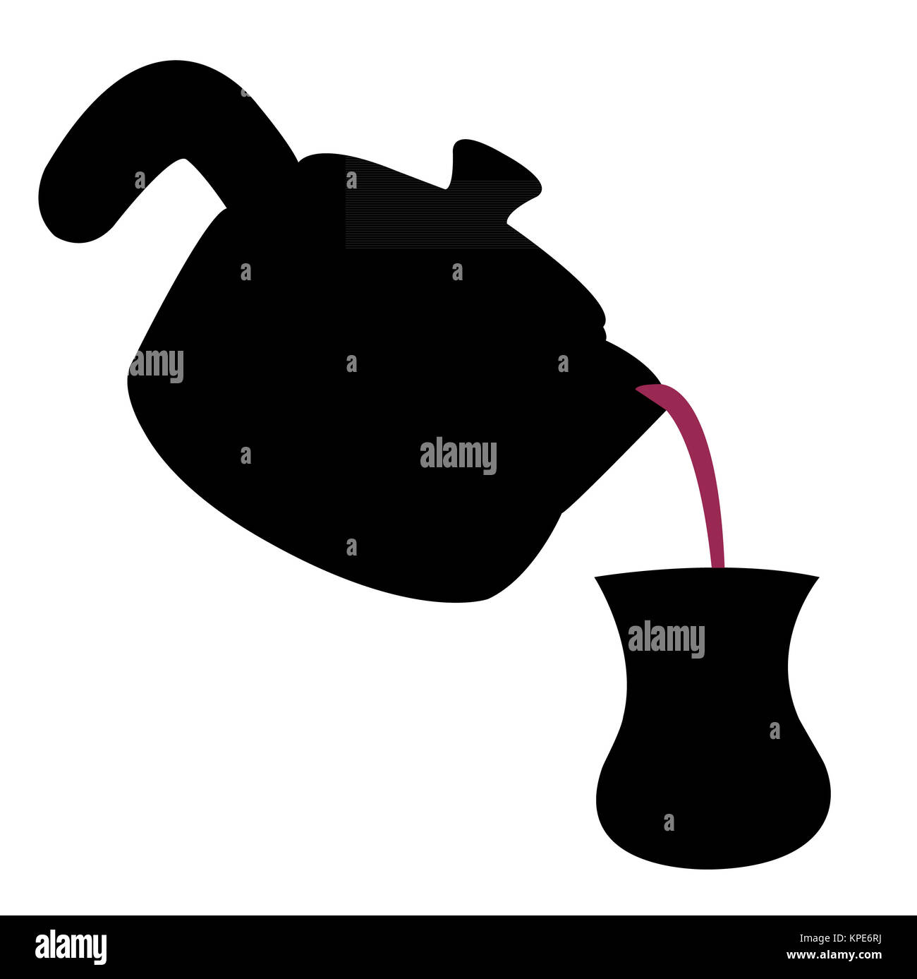 pouring the turkish tea Stock Photo Alamy