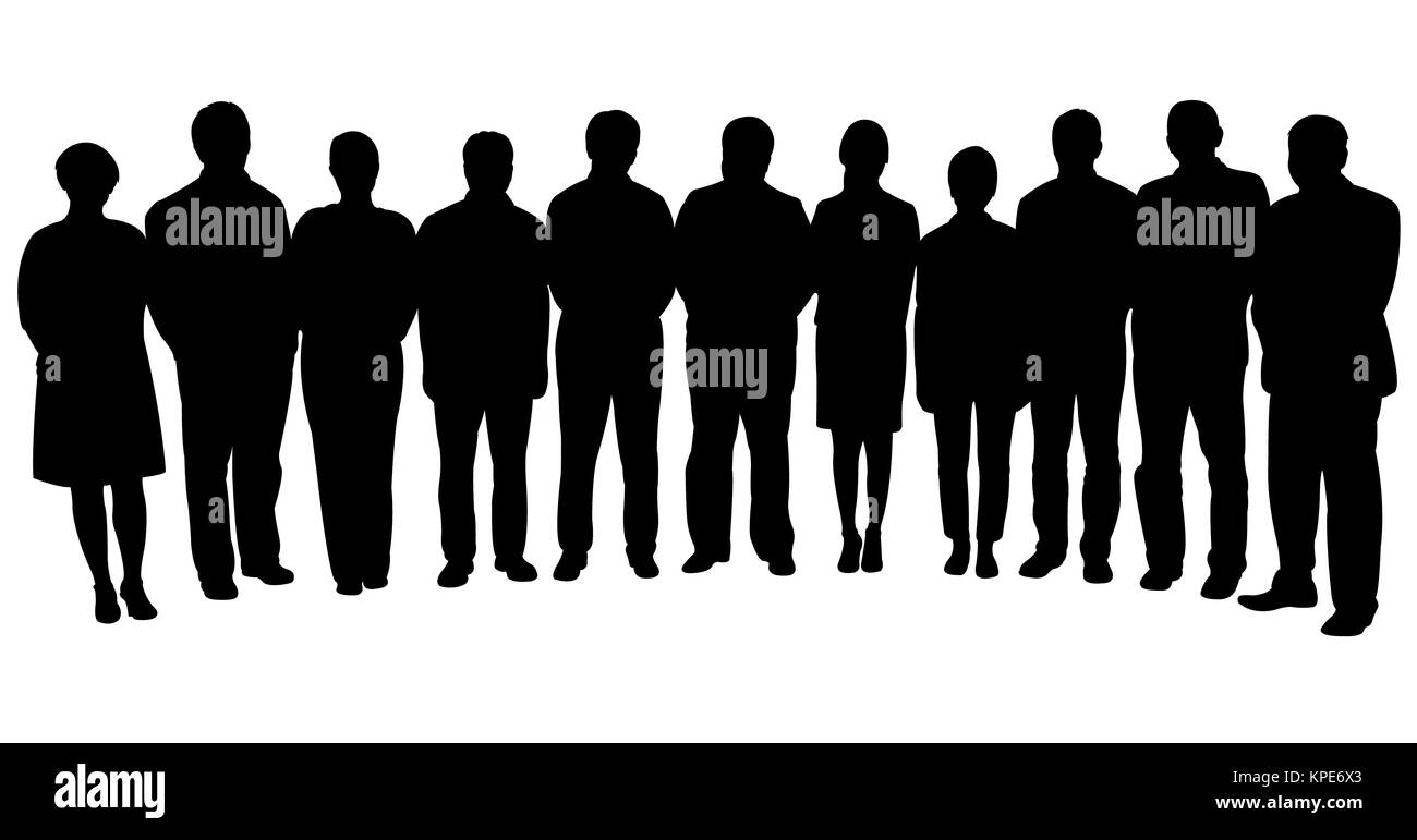 Business people standing Black and White Stock Photos & Images - Alamy