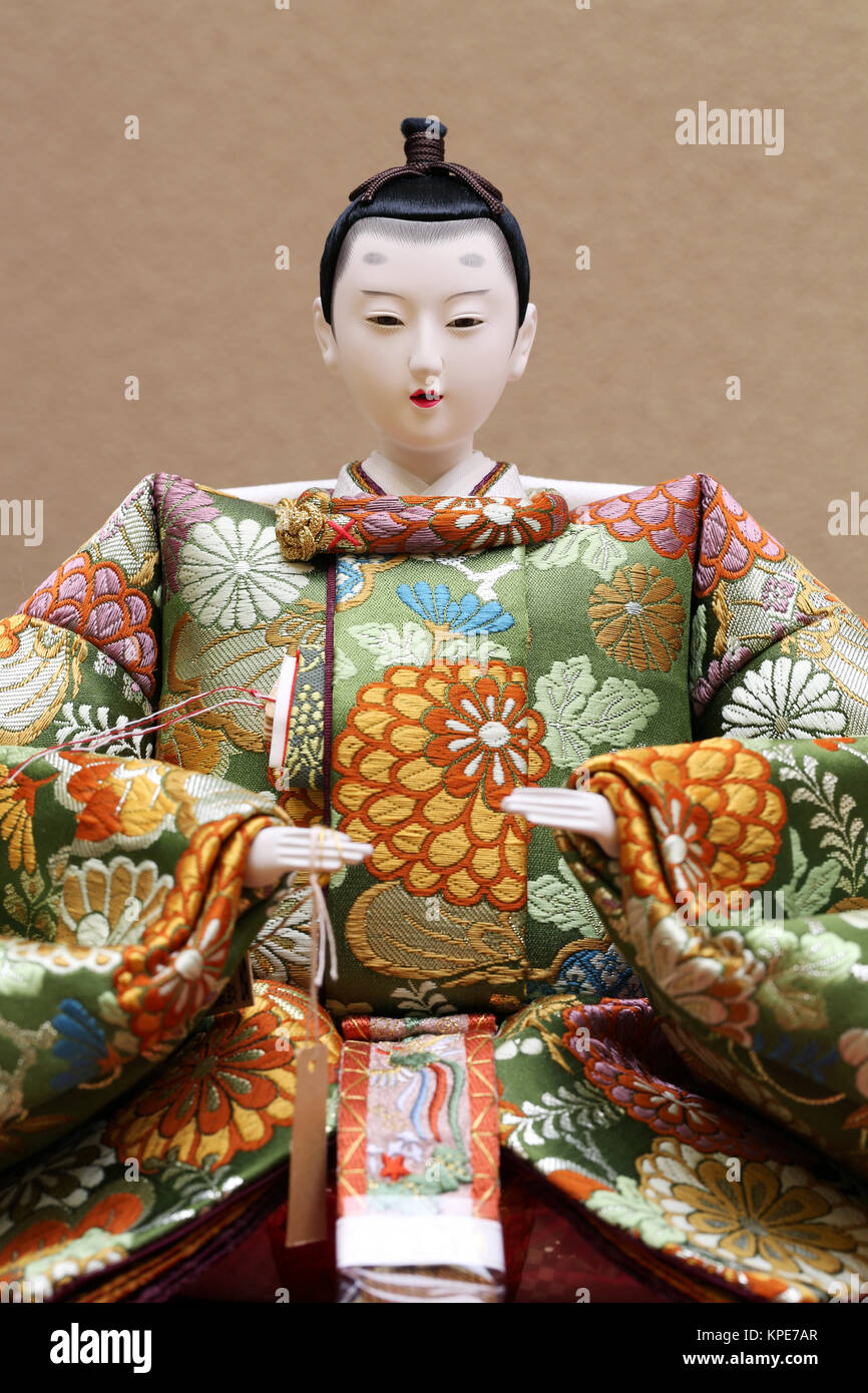Close up of traditional Japanese hina doll Stock Photo Alamy