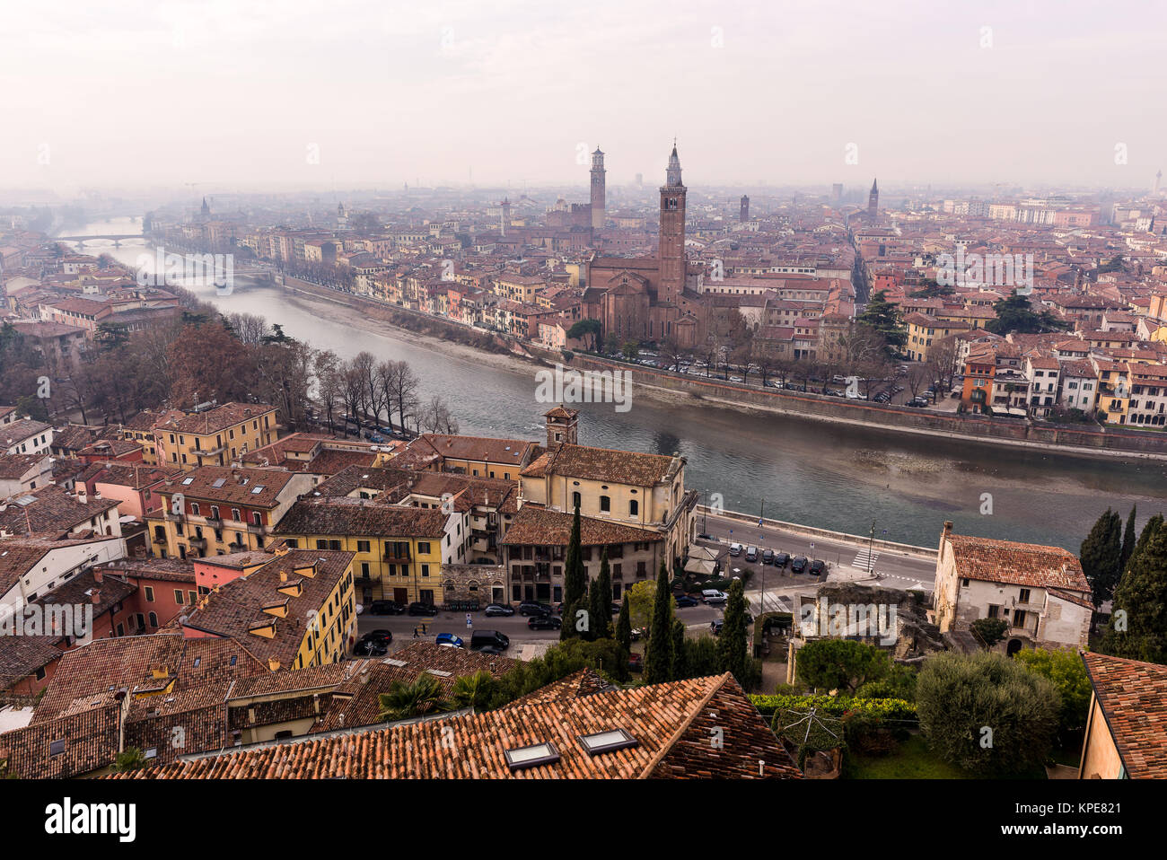 The old town of Verona Stock Photo - Alamy