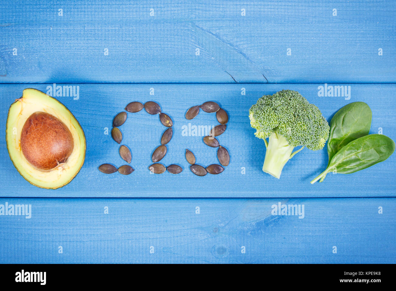 Natural sources of omega 3 acids, unsaturated fats and dietary fiber