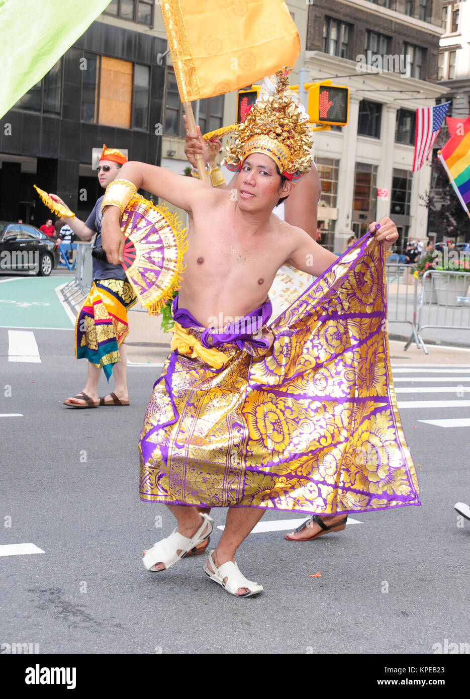 NEW YORK - JUNE 28: Atmosphere during the 2009 New York City Gay Pride Parade on the Streets of Manhattan on June 28, 2009 in New York City  People:  Gay Pride Parade Stock Photo