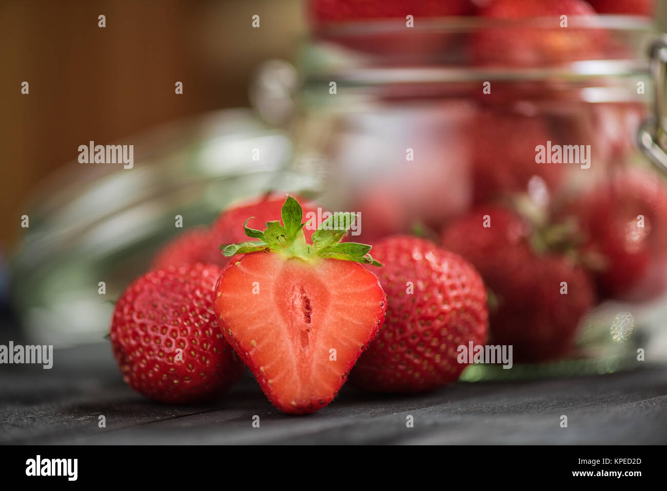 Fresh ripe strawberry Stock Photo - Alamy