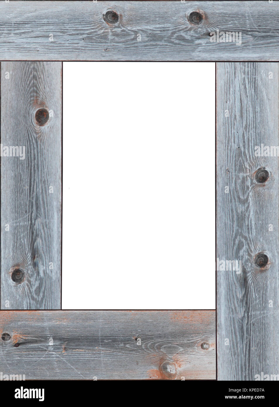 wooden frame isolated on the white background Stock Photo - Alamy