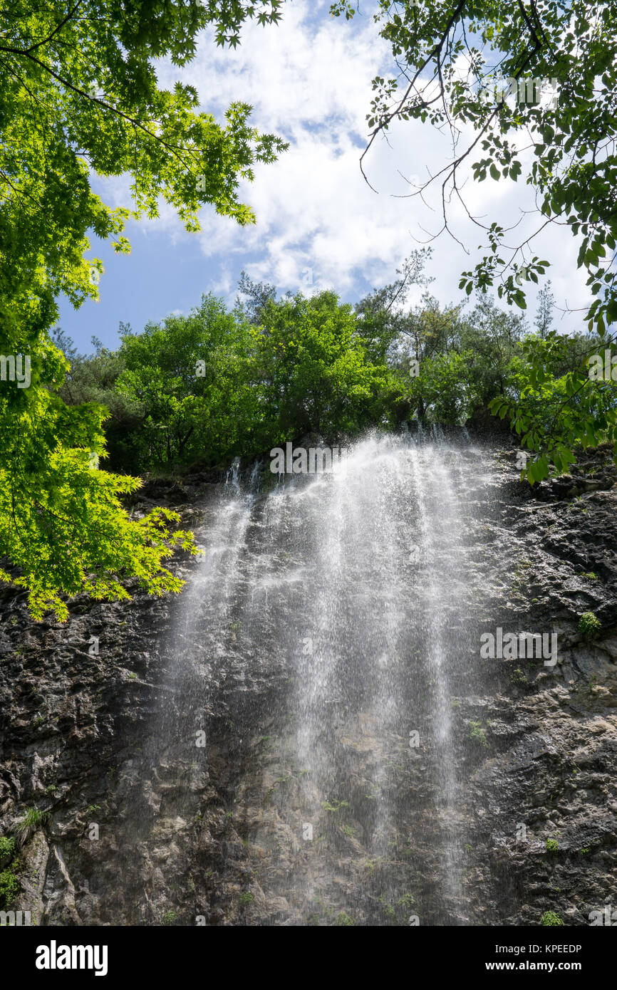 Byeongpoong waterfall Stock Photo