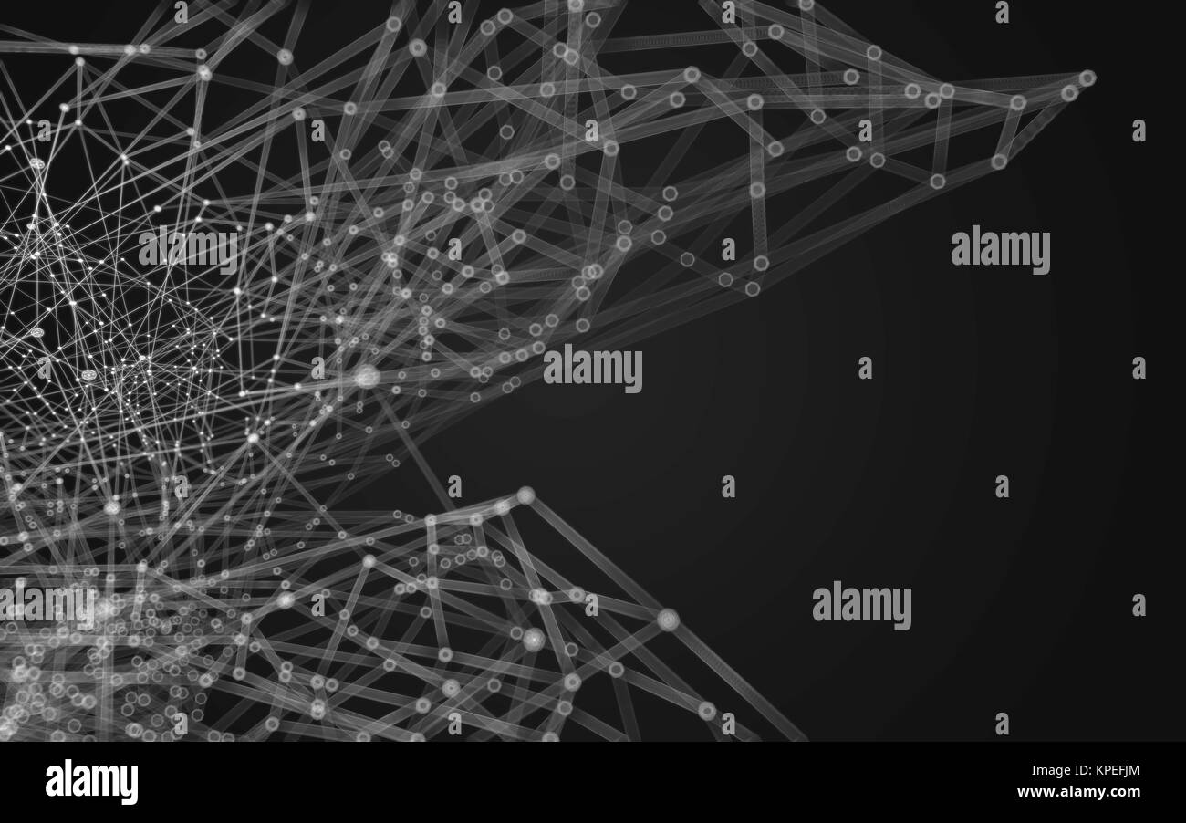 Abstract polygonal space low poly dark background Stock Photo - Alamy