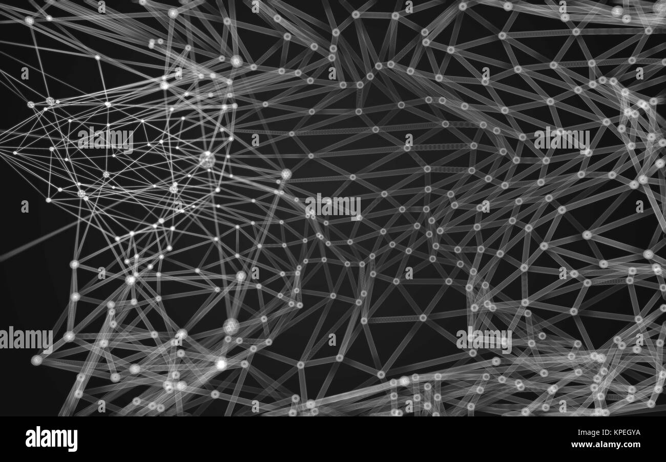 Abstract polygonal space low poly dark background Stock Photo - Alamy